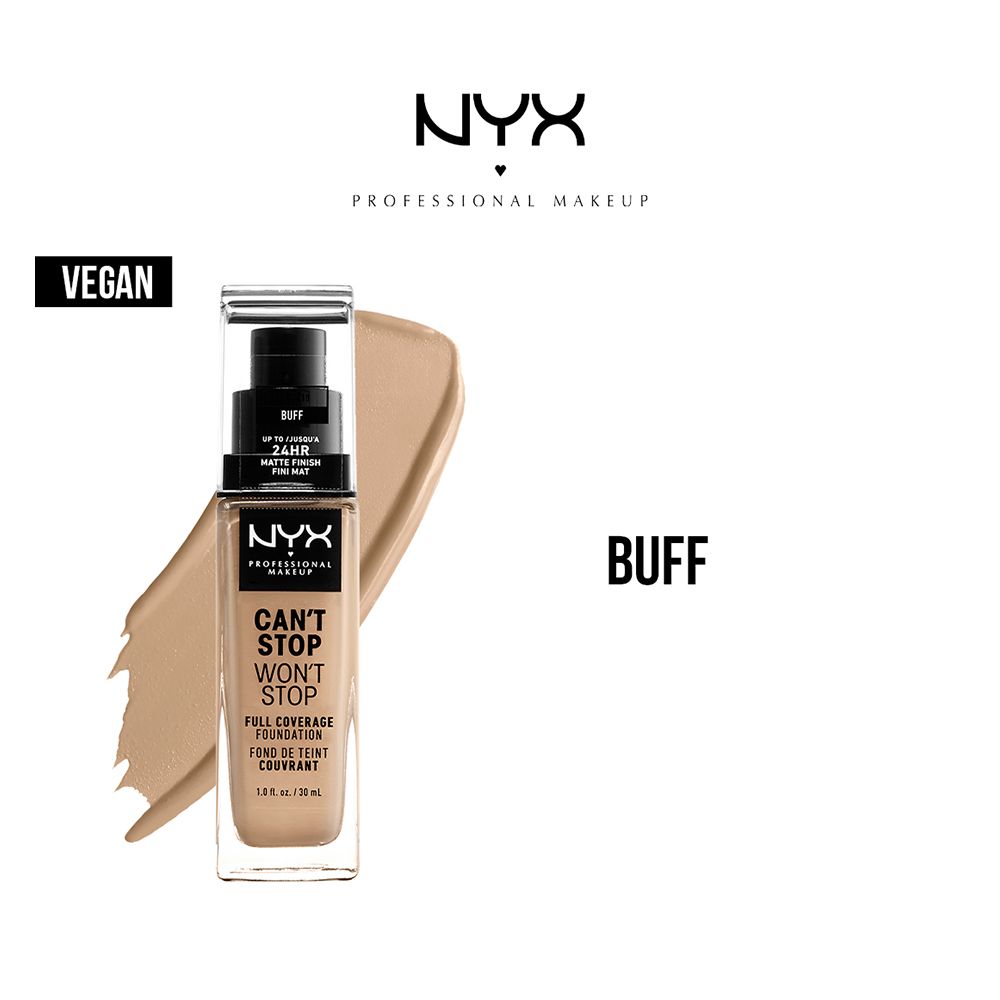 NYX Can't Stop Won't Stop Full Coverage Foundation - Buff